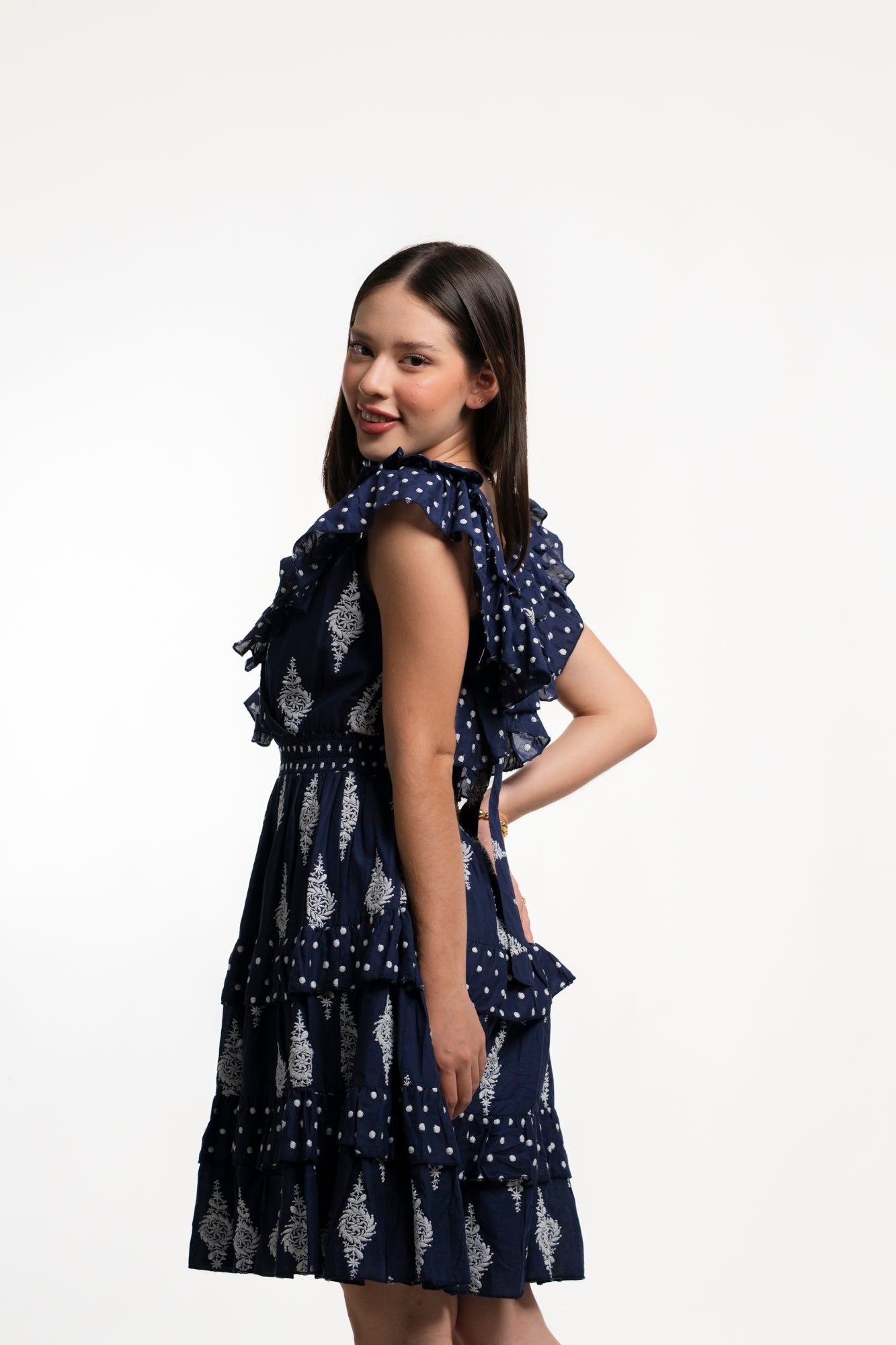 vestido Midnight Ruffle - Cherry boutique