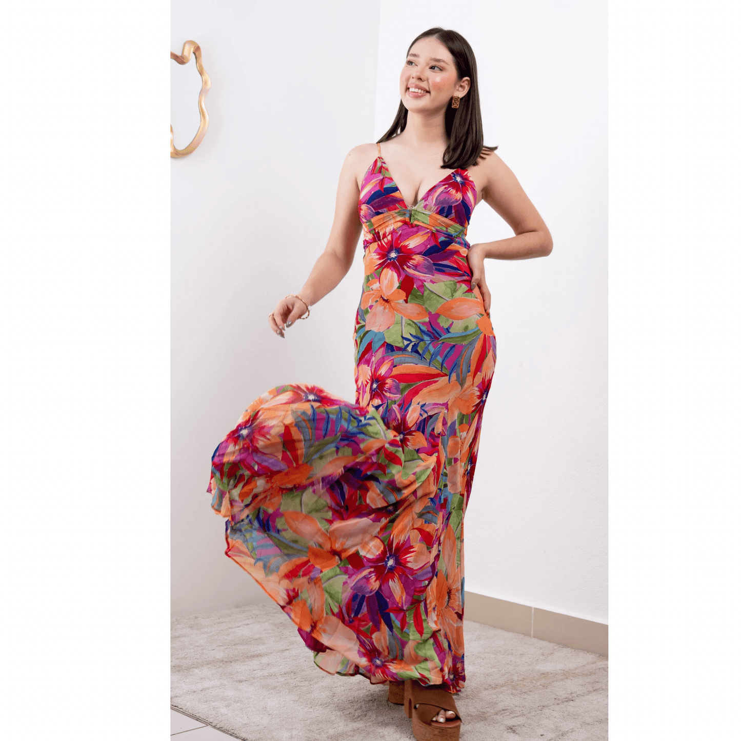 Vestido Floral Sunset - Cherry boutique