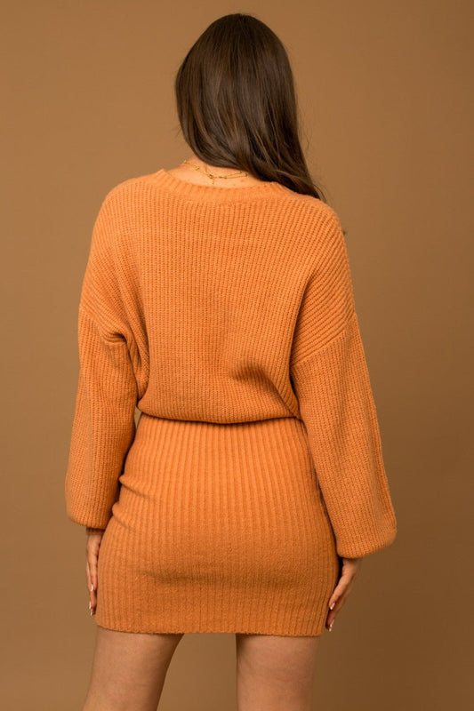 Vestido Sweater Dulce Canela - Cherry boutique