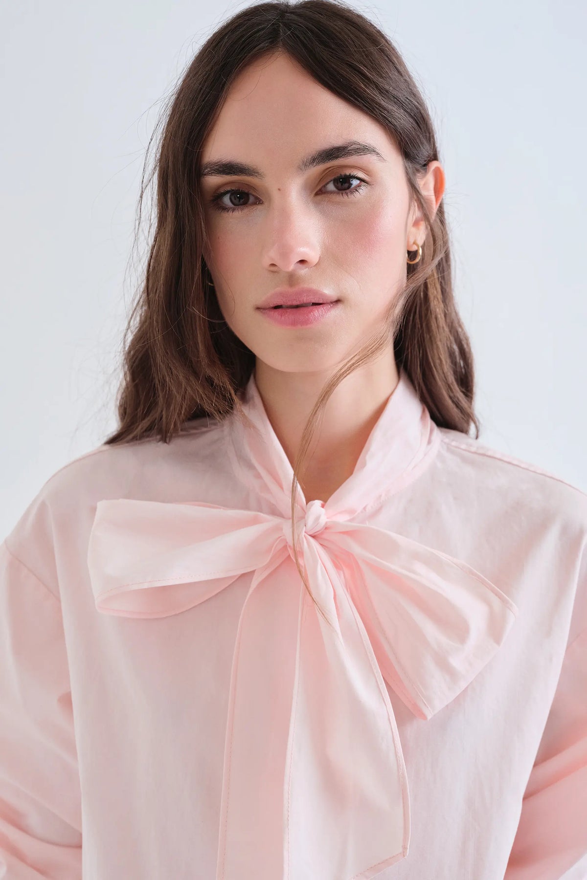 Camisa lazada 100% algodón rosa — fotografía oficial 5