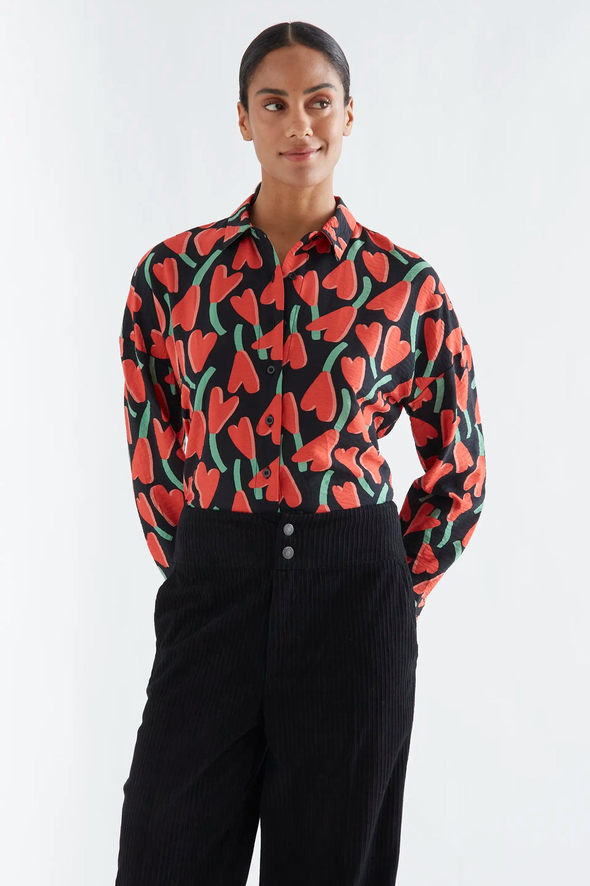 Camisa con estampado Ciclamen — fotografía oficial 1