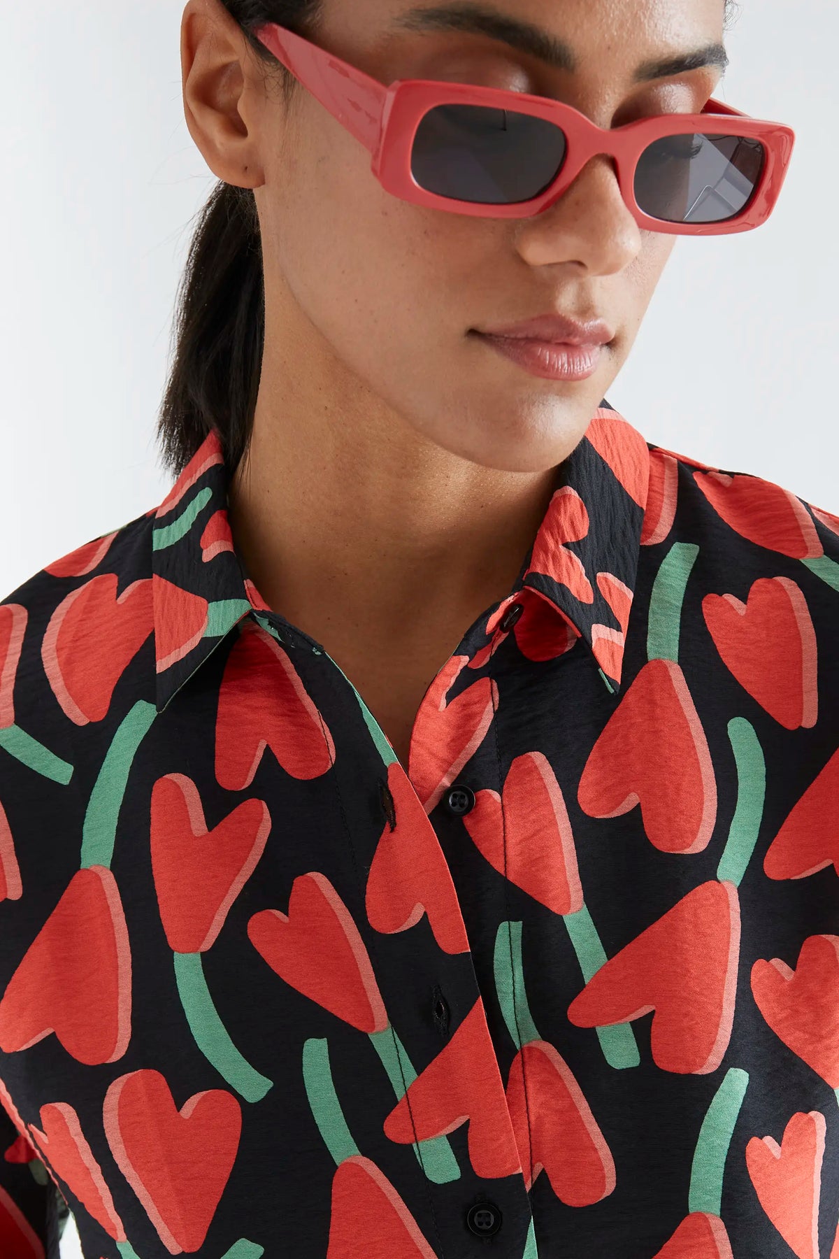 Camisa con estampado Ciclamen — fotografía oficial 3