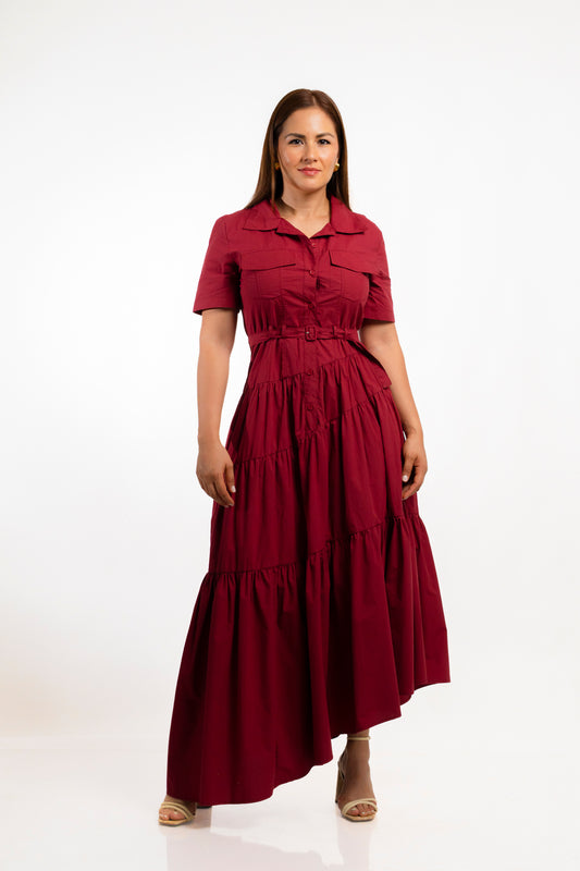 Vestido Sweet Burgundy - Cherry boutique