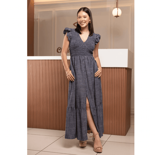 Vestido Blue Garden - Cherry boutique