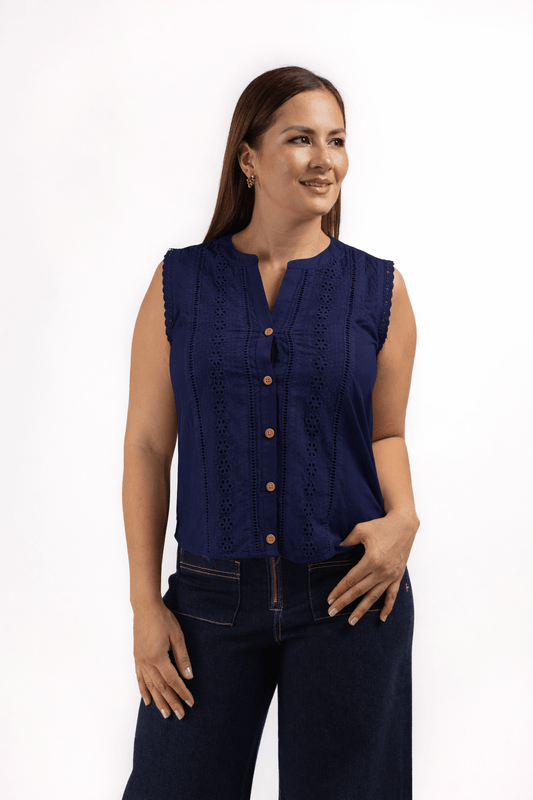 Blusa Fío blue - Cherry boutique