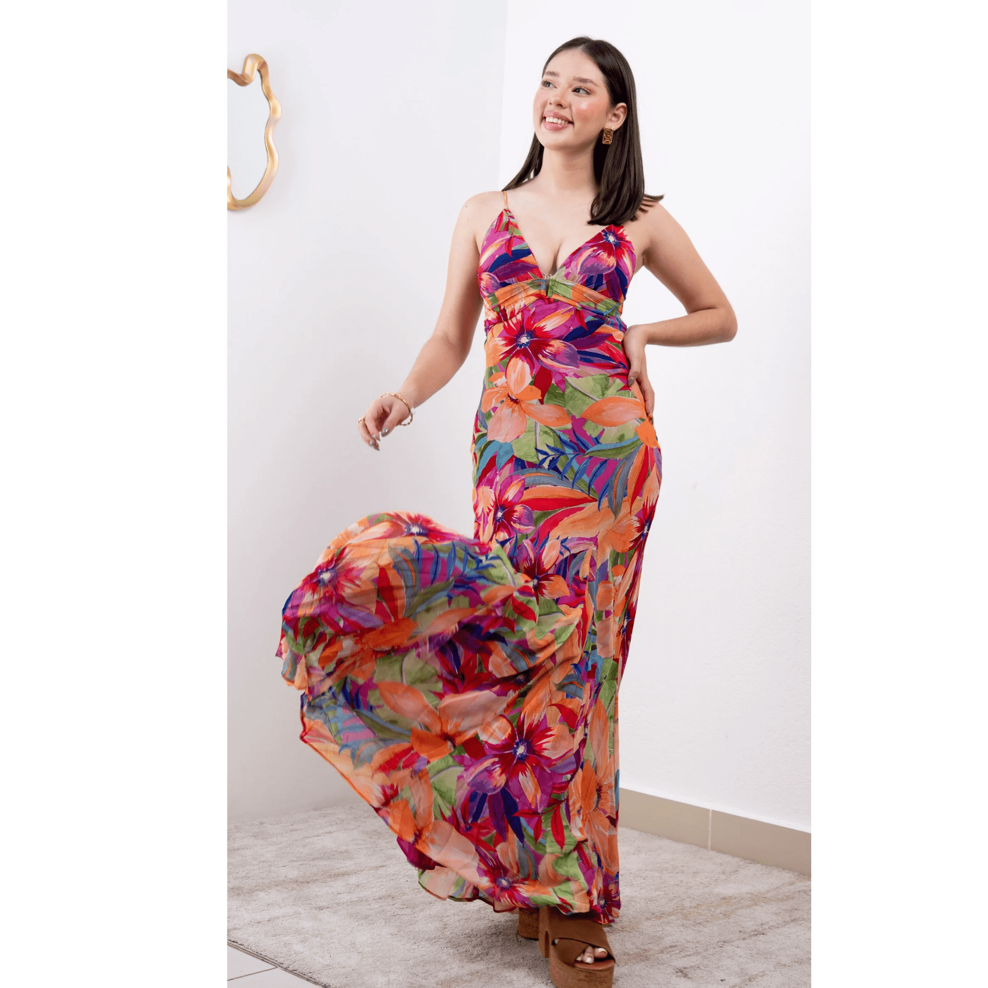 Vestido Floral Sunset - Cherry boutique