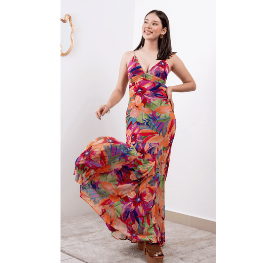 Vestido Floral Sunset - Cherry boutique