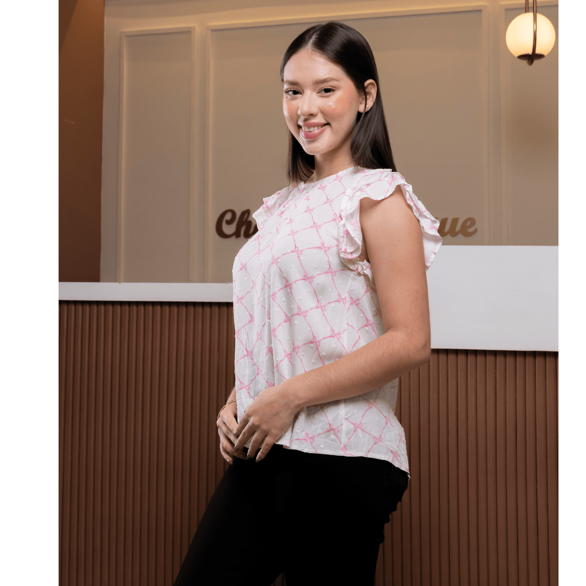 Blusa Pink Lattice - Cherry boutique