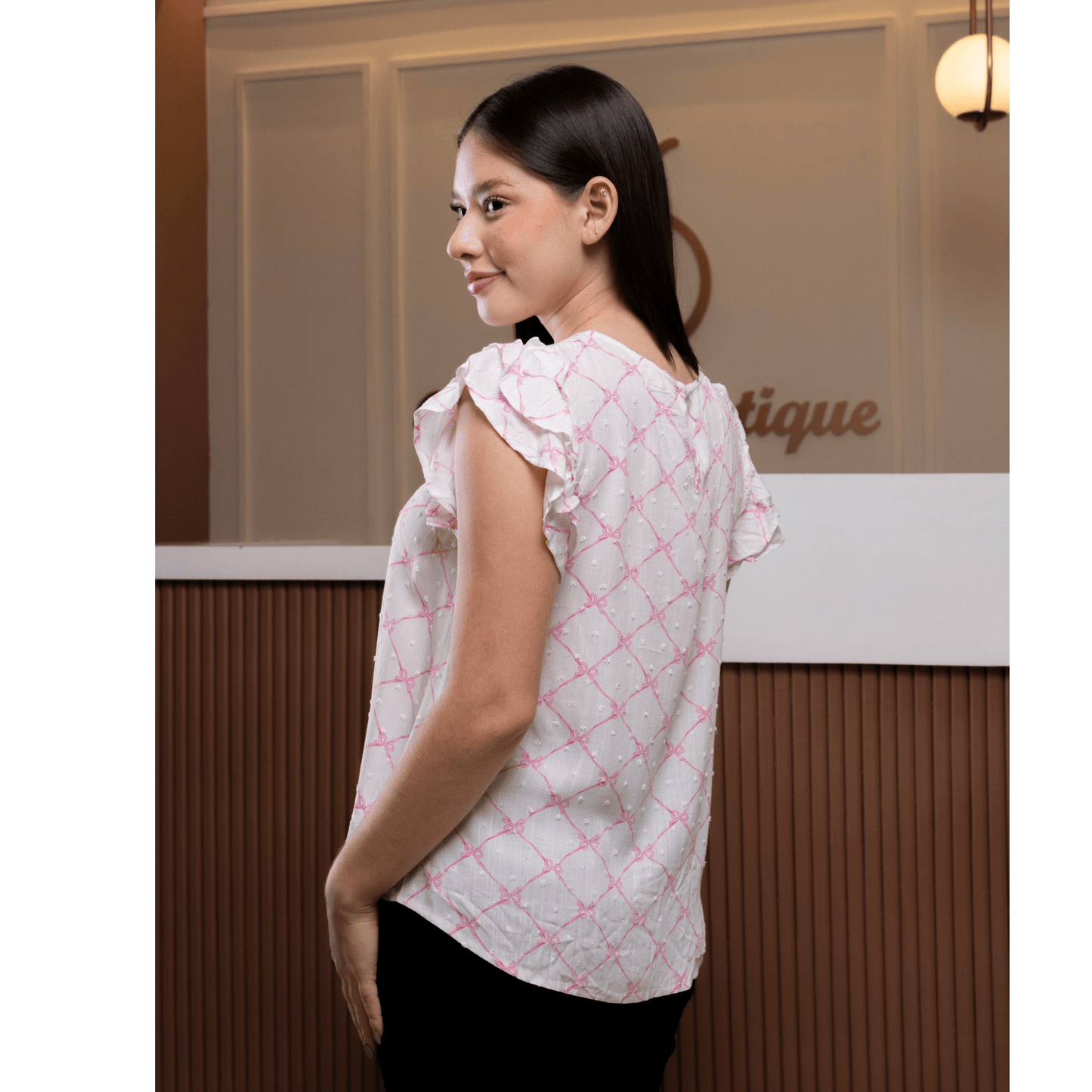 Blusa Pink Lattice - Cherry boutique