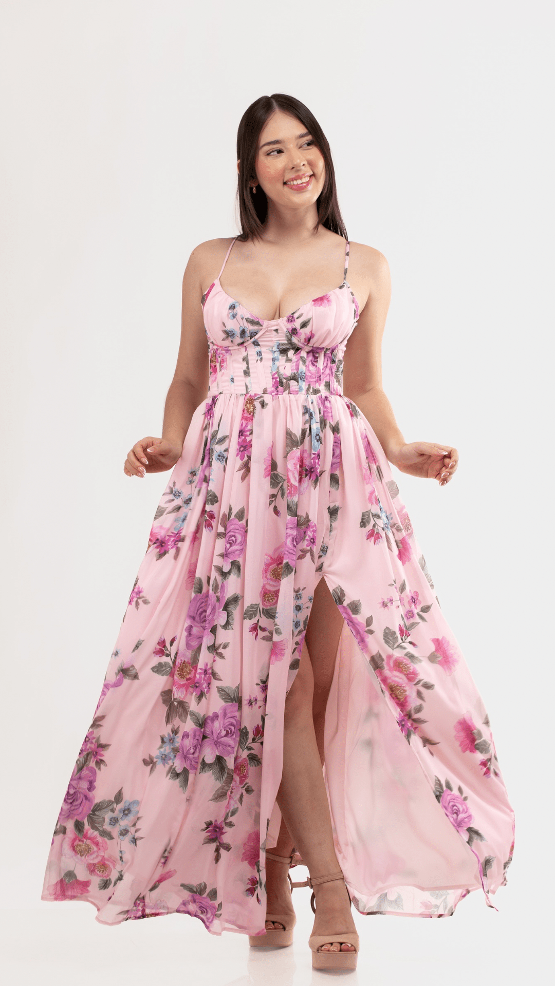 Vestido Rosé Encantado - Cherry boutique