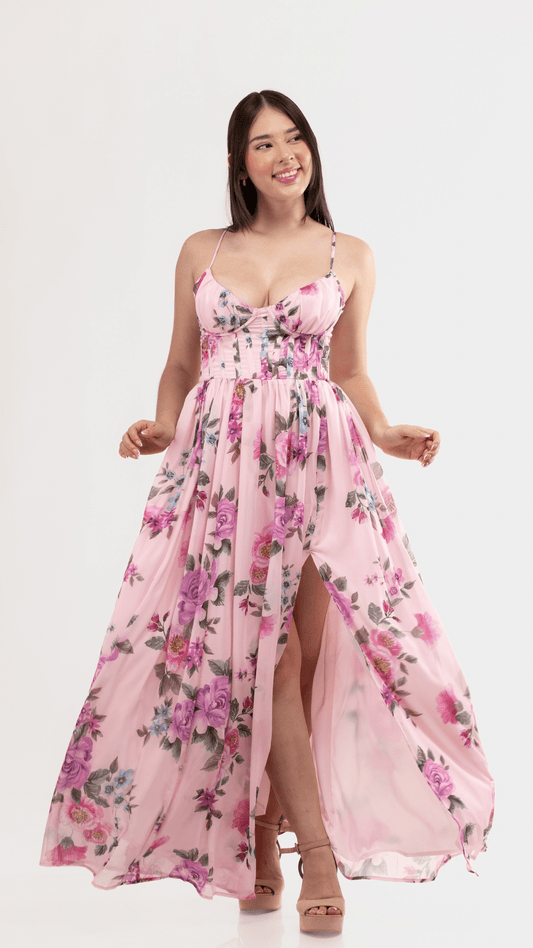 Vestido Rosé Encantado - Cherry boutique