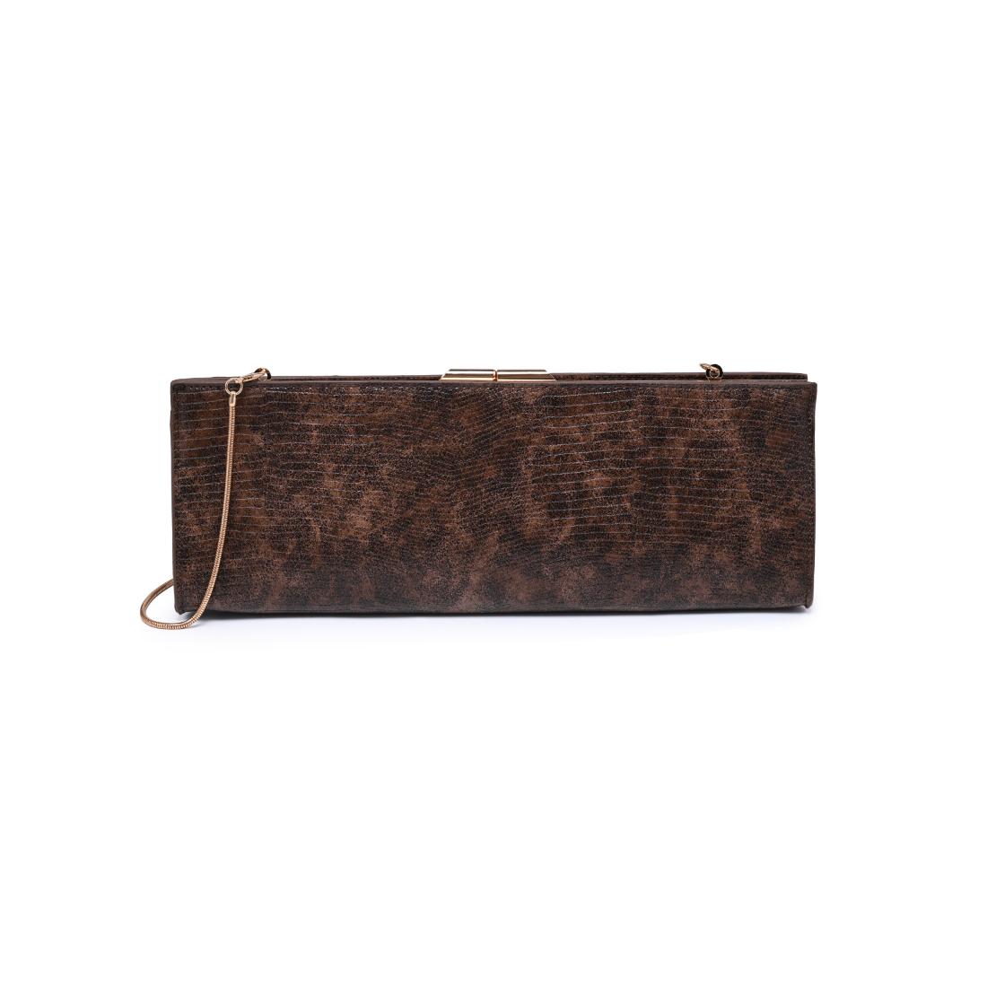 Bolso clutch Nazlee efecto reptil - Cherry boutique
