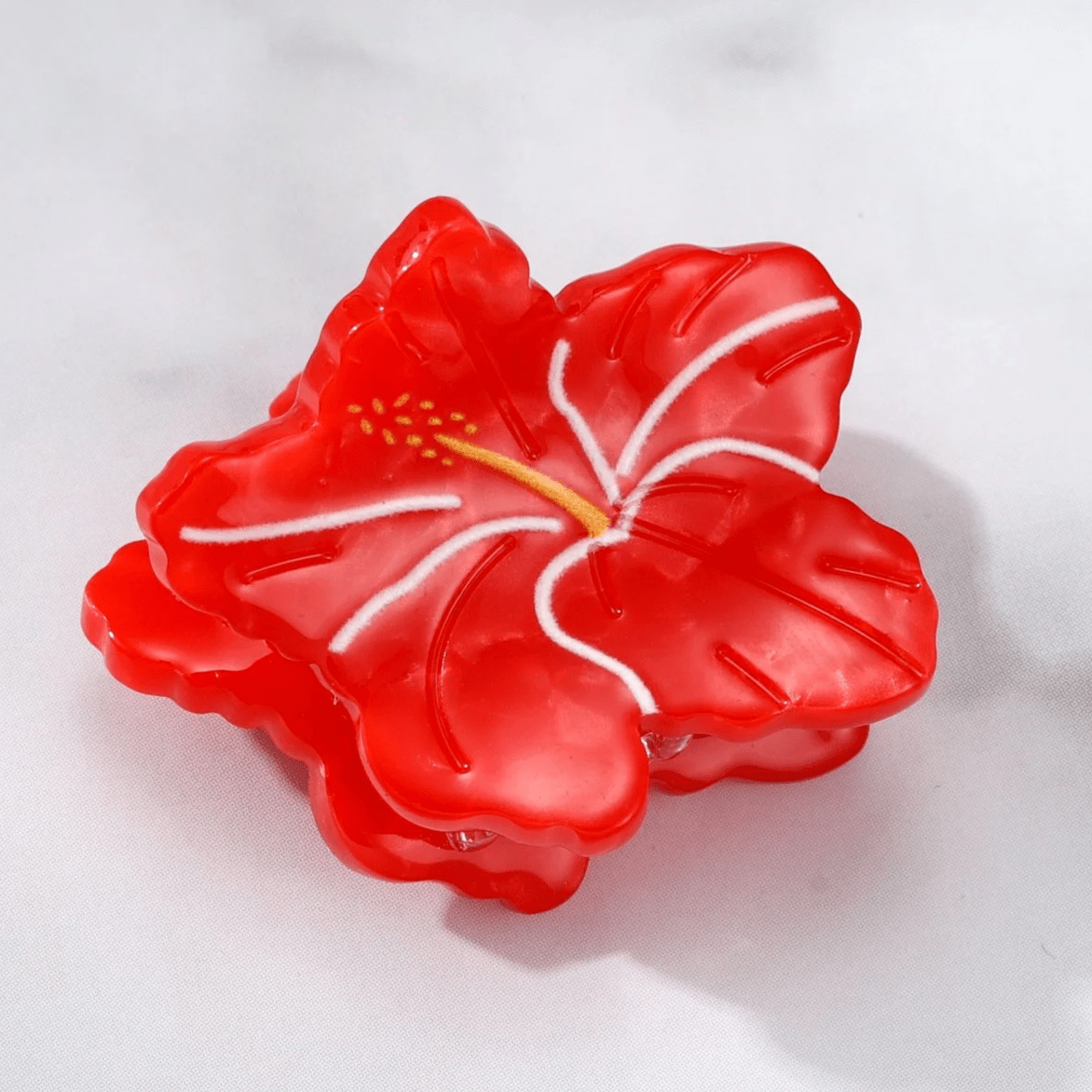 Ganchito Red Hibiscus Flower grande - Cherry boutique